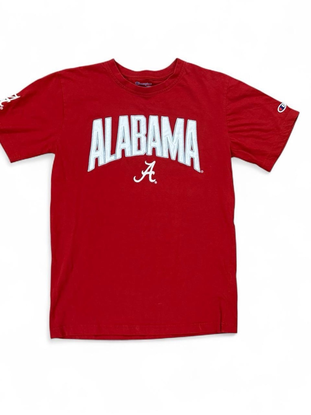 Vintage Champion Alabama Crimson Tide Red Embroidered T-Shirt Size M